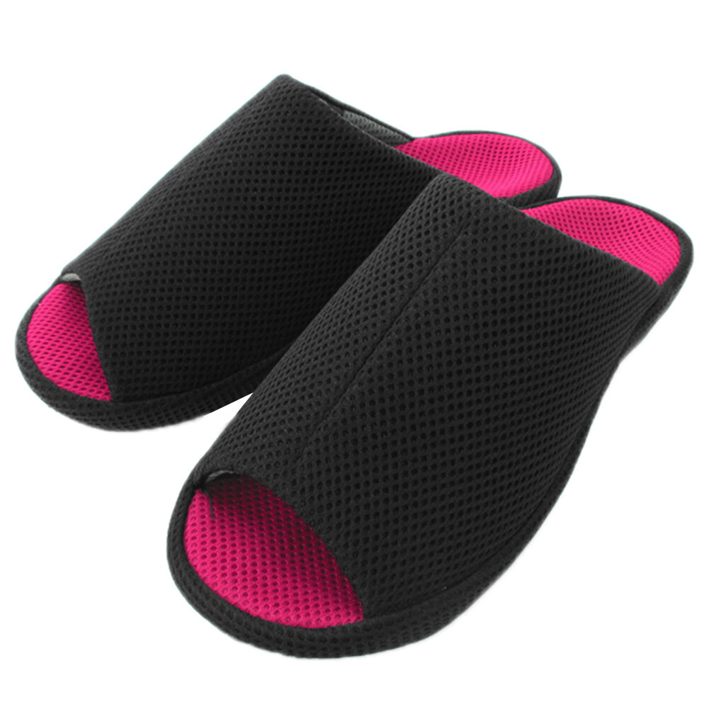 BACKYARD FAMILY「スリッパ メッシュ 3D COMFORT スリーディーコンフォート 通販 スポーツテイスト」|ルームシューズ|ブラック1