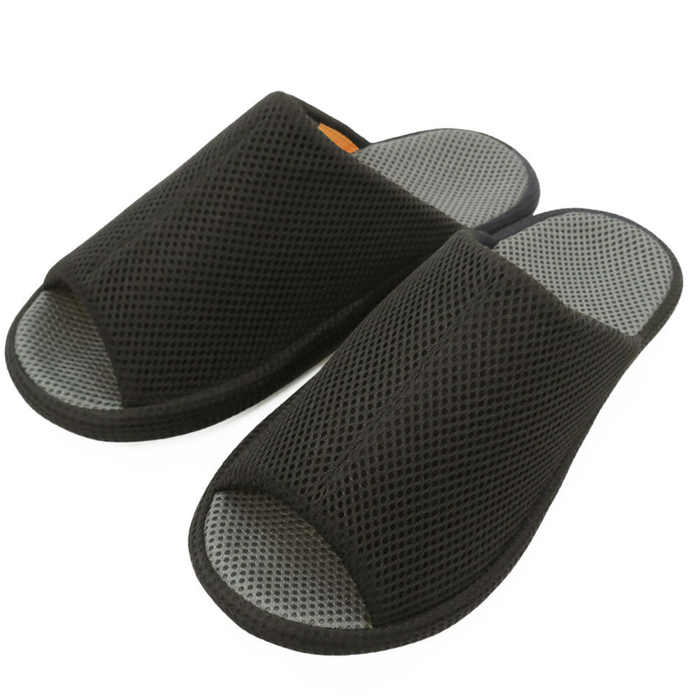BACKYARD FAMILY「スリッパ メッシュ 3D COMFORT スリーディーコンフォート 通販 スポーツテイスト」|ルームシューズ|ブラック2