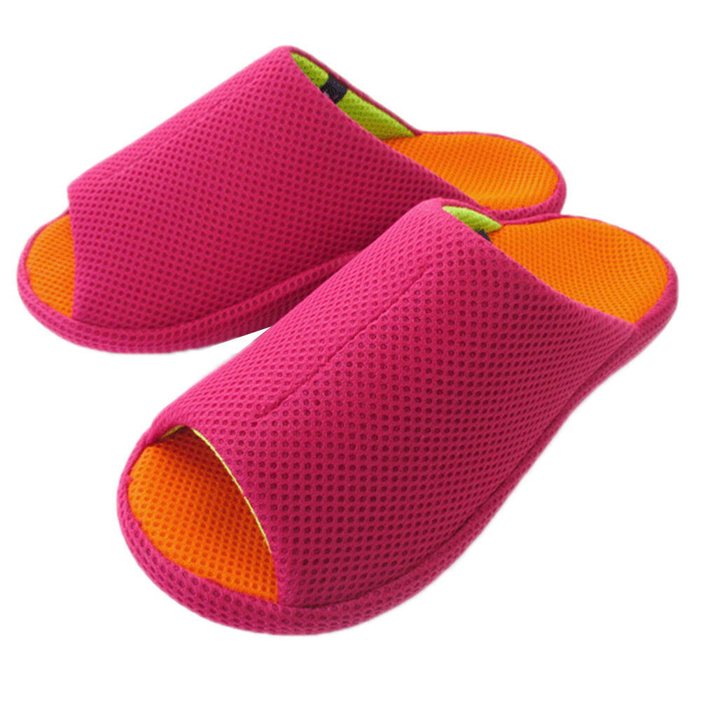 BACKYARD FAMILY「スリッパ メッシュ 3D COMFORT スリーディーコンフォート 通販 スポーツテイスト」|ルームシューズ|レッド1