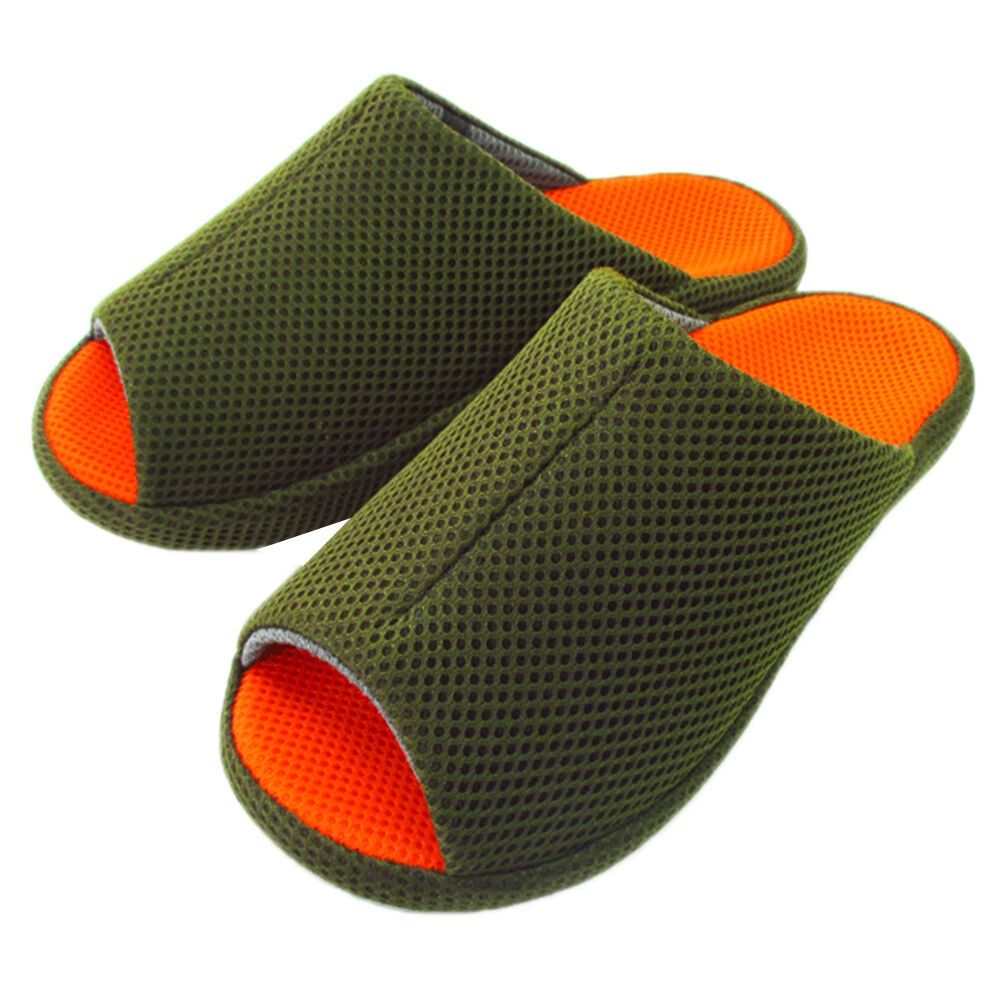 BACKYARD FAMILY「スリッパ メッシュ 3D COMFORT スリーディーコンフォート 通販 スポーツテイスト」|ルームシューズ|グリーン1