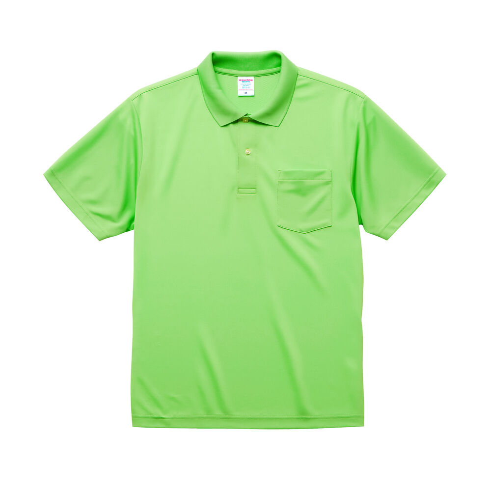 BACKYARD FAMILY「ユナイテッドアスレ ポロシャツ 通販 メンズ 半袖 レディース ポケット付き 吸水速乾 ドライ機能」|ポロシャツ|グリーン1