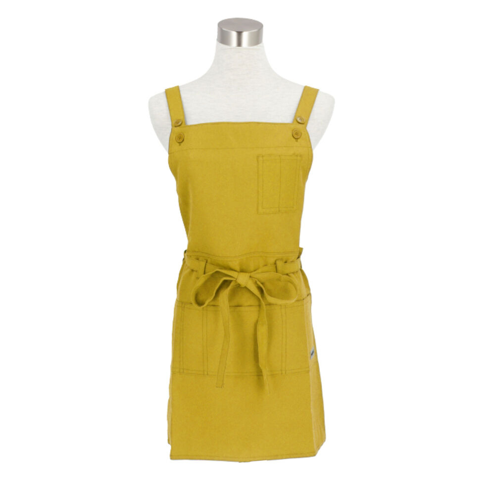 BACKYARD FAMILY「通販 エプロン おしゃれ ショート丈 かわいい 大人 レディース メンズ 無地 シンプル」|食器・キッチングッズ|イエロー1