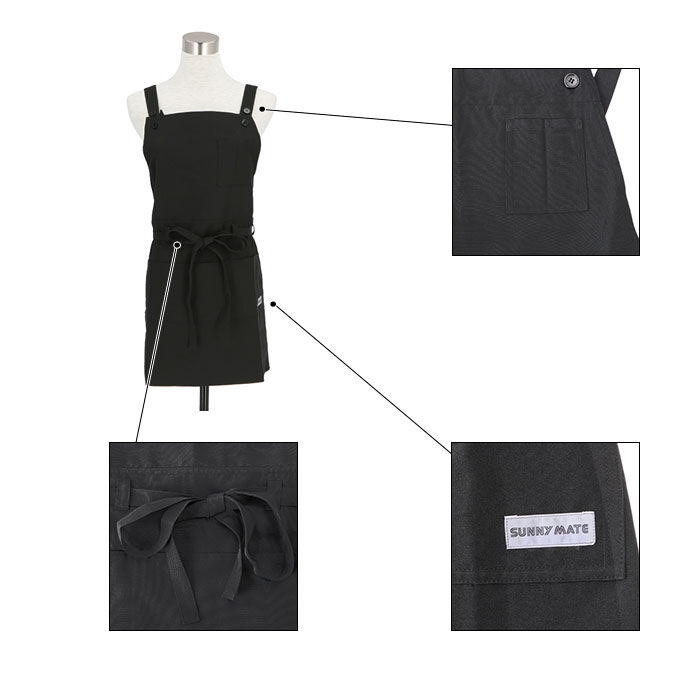 BACKYARD FAMILY「通販 エプロン おしゃれ ショート丈 かわいい 大人 レディース メンズ 無地 シンプル」|食器・キッチングッズ|