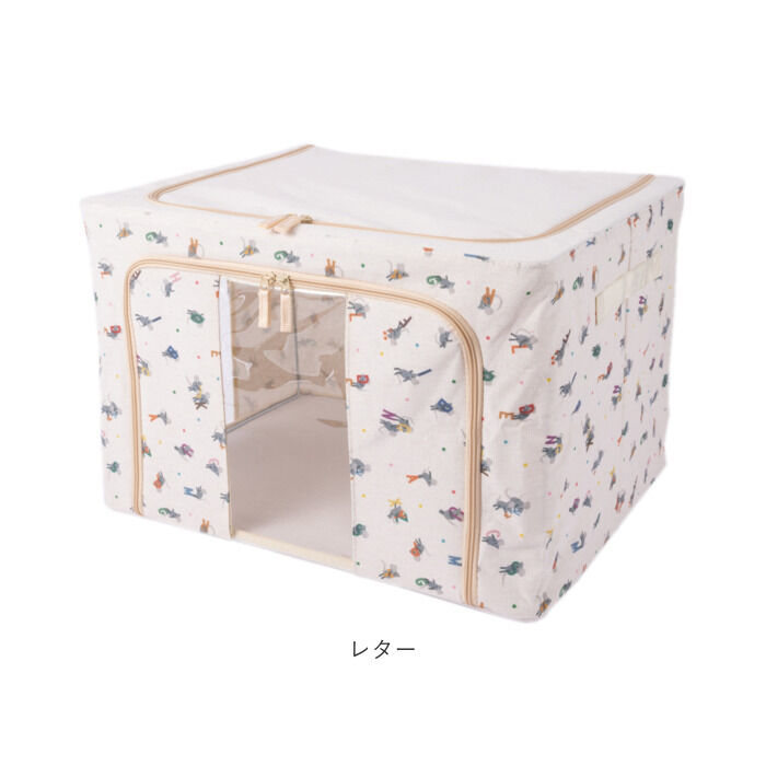 BACKYARD FAMILY「収納ボックス 布 ふた付き 通販 衣装ケース 前開き 窓付き収納ボックス 衣類収納ボックス」|その他|