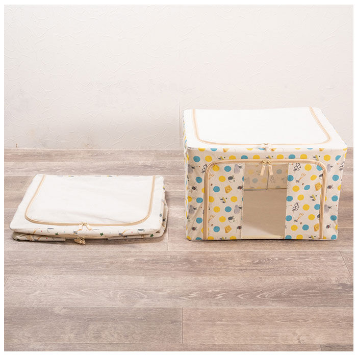 BACKYARD FAMILY「収納ボックス 布 ふた付き 通販 衣装ケース 前開き 窓付き収納ボックス 衣類収納ボックス」|その他|