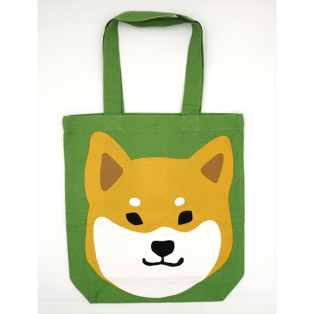 BACKYARD FAMILY「フレンズヒル トートバッグ A4 しばたさん 通販 トートバック FRIENDSHILL 柴犬」|トートバッグ|グリーン2