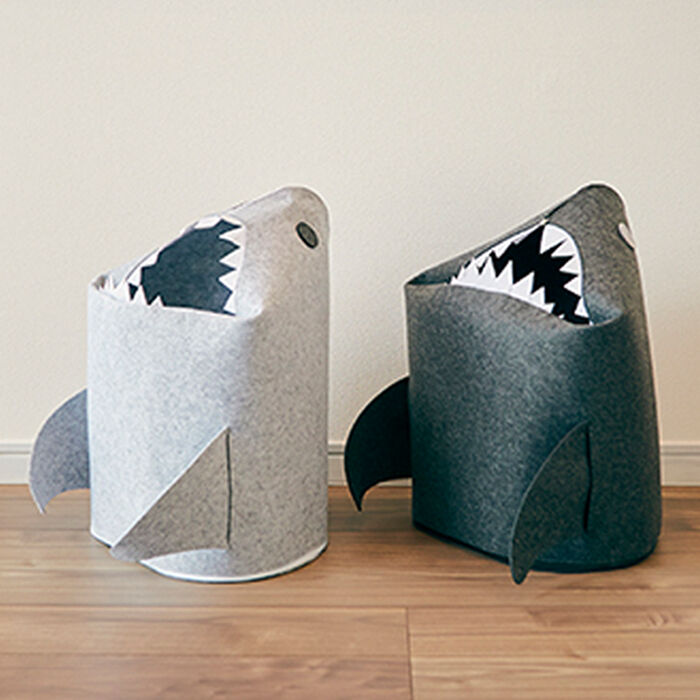 BACKYARD FAMILY「収納ボックス 布 折りたたみ 楽天 おもちゃ 収納 玩具 折りたたみフェルトストレージ shark」|その他|