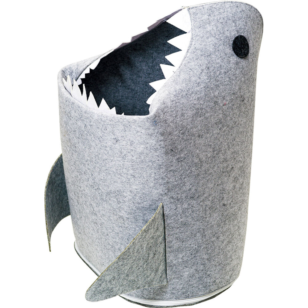 BACKYARD FAMILY「収納ボックス 布 折りたたみ 楽天 おもちゃ 収納 玩具 折りたたみフェルトストレージ shark」|その他|グレー2