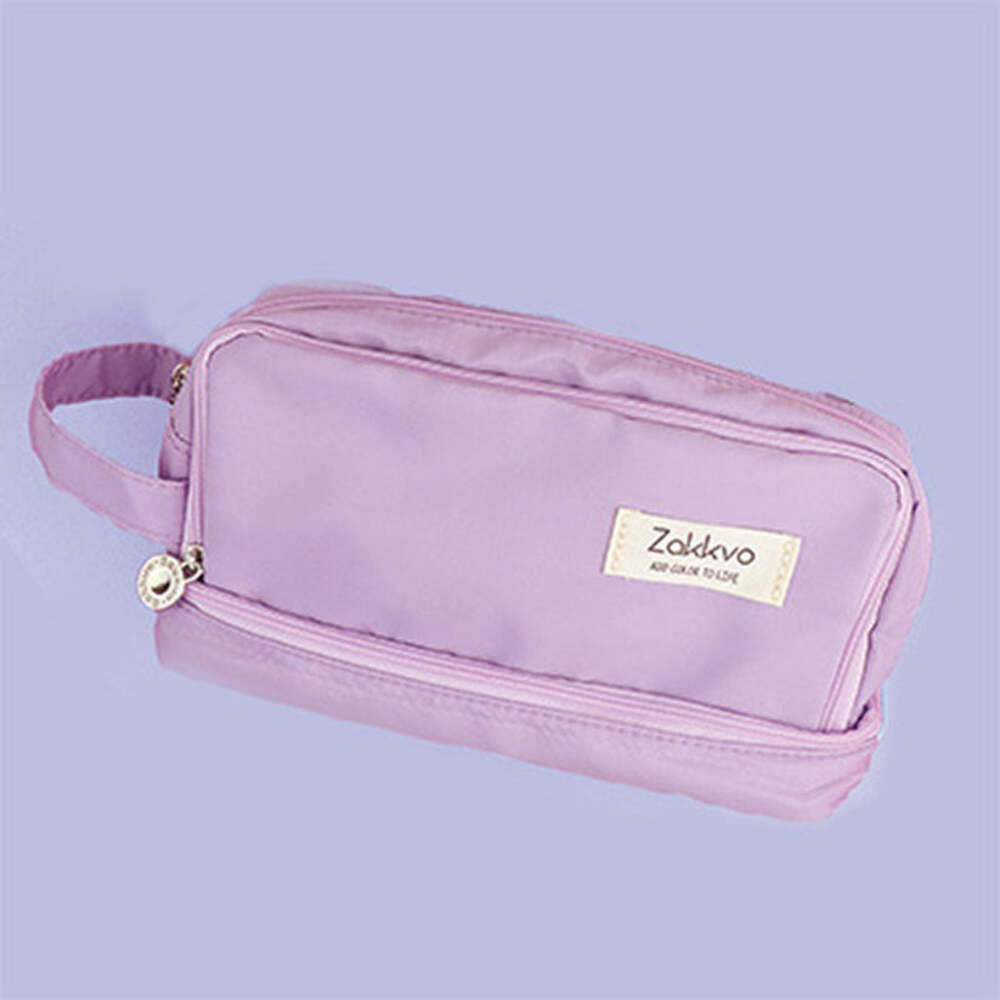 BACKYARD FAMILY「ペンポーチ 大容量 ポーチ 持ち手付き 通販 ペンケース 筆箱 ケース ふでばこ ペン入れ 筆入れ」|その他|パープル1