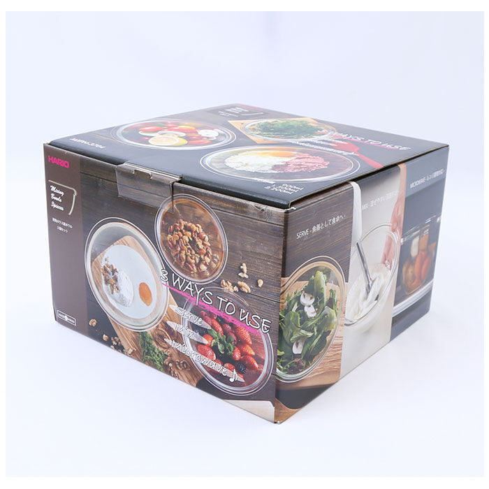 BACKYARD FAMILY「ハリオ 耐熱 ガラス 容器 ボウル 3個セット 通販 HARIO MXPN-3704 耐熱ガラス」|食器・キッチングッズ|