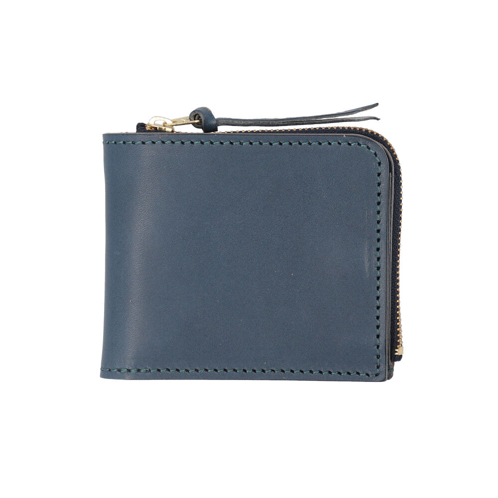 BACKYARD FAMILY「栃木レザー 財布 二つ折り 通販 栃木 レザー 二つ折り財布 ウォレット 革財布 皮サイフ」|財布|ブルー1