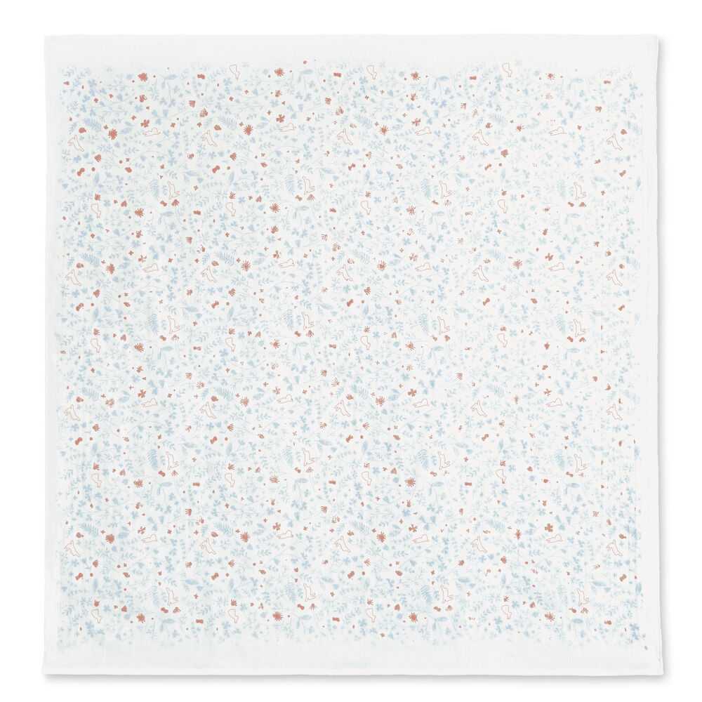 BACKYARD FAMILY「ガーゼ おくるみ 日本製 通販 ギフト ガーゼケット お昼寝ケット ガーゼケット ブランケット」|その他ベビーウェア|ブルー2