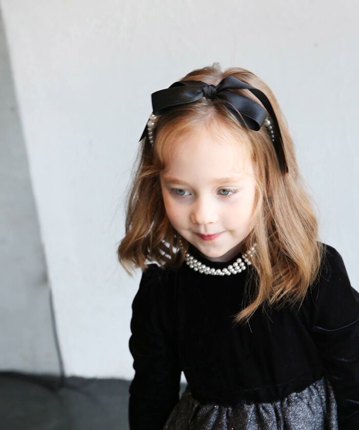 BACKYARD FAMILY「Rora カチューシャ 通販 リボン パール 68272302 髪飾り ヘッドドレス 子供 女の子」|その他|