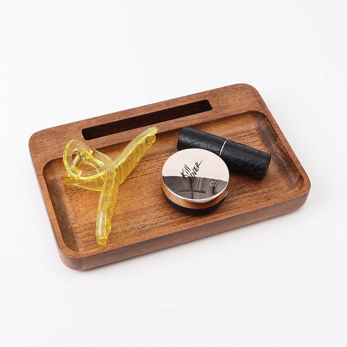 BACKYARD FAMILY「shesay 卓上ミラー トレー付き 通販 卓上 ミラー 鏡 かがみ 手鏡 ウッドトレー トレー」|その他|