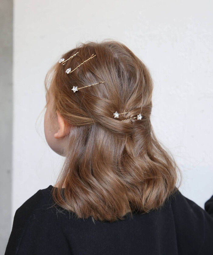 BACKYARD FAMILY「キッズ ヘアピン 星 通販 髪飾り 5個セット 子供 子ども こども 女の子 おしゃれ かわいい」|その他|