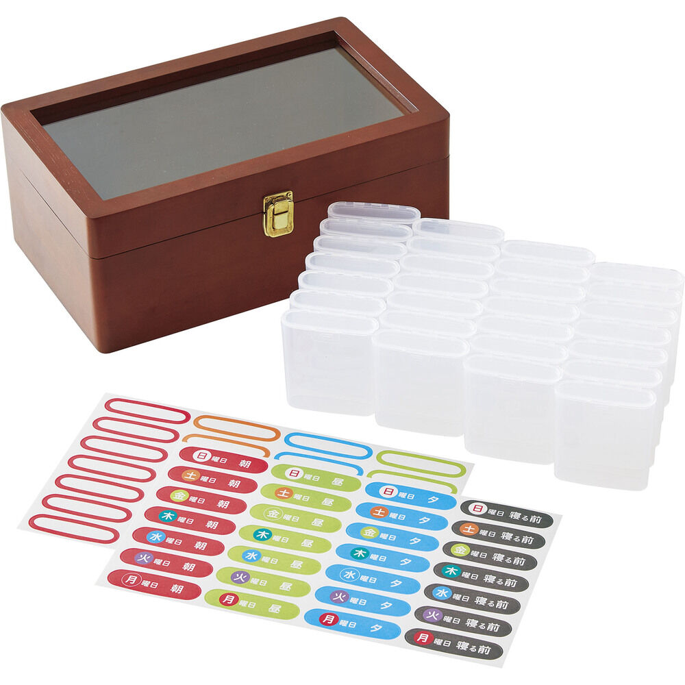 BACKYARD FAMILY「お薬ケース 通販 薬ケース 薬入れ ピルケース サプリケース 薬箱 薬 お薬 サプリメントケース」|その他|ブラウン1