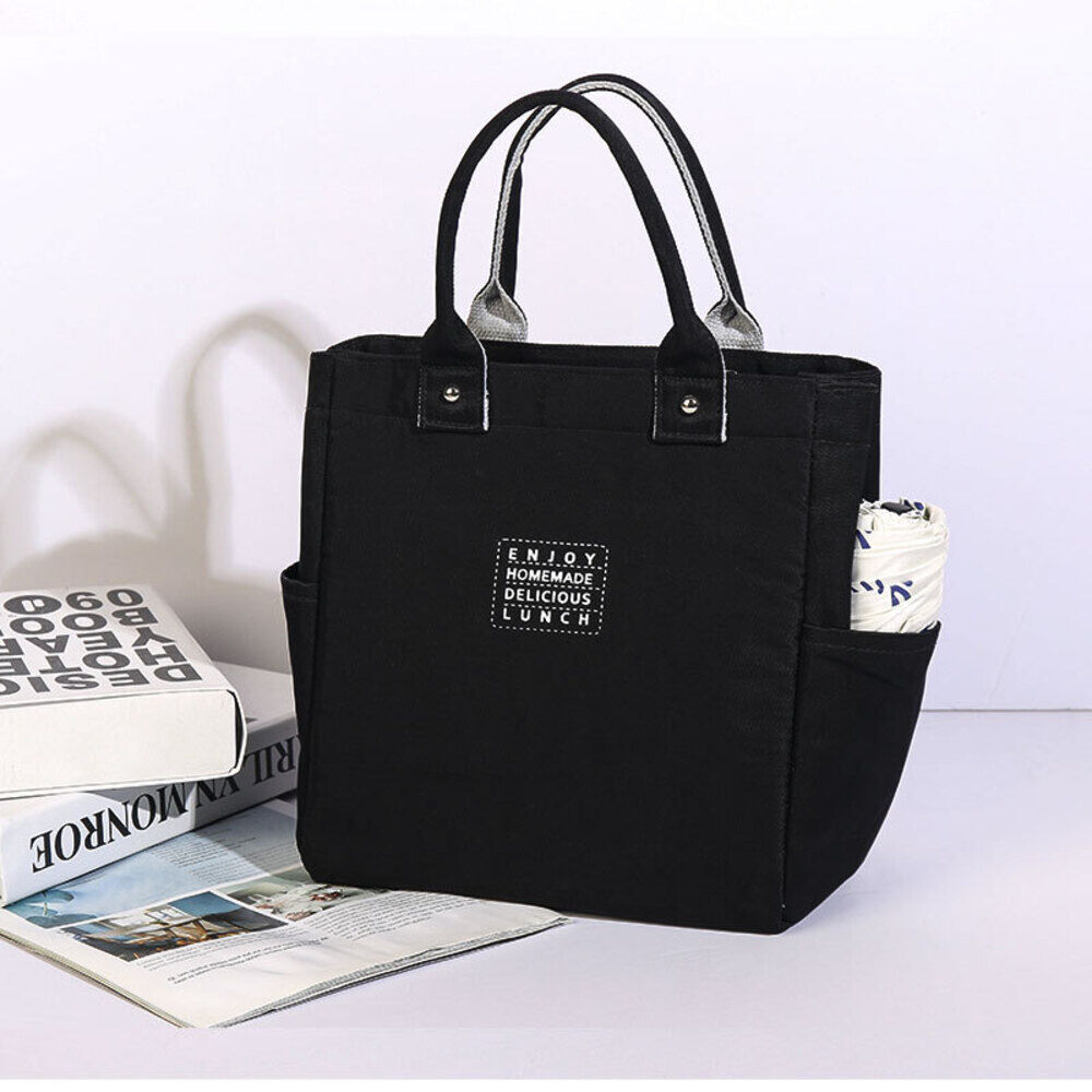 BACKYARD FAMILY「ランチバッグ 保冷バッグ 保冷 保温 通販 弁当 保冷バック 弁当袋 トートバッグ 保冷トート」|食器・キッチングッズ|ブラック1