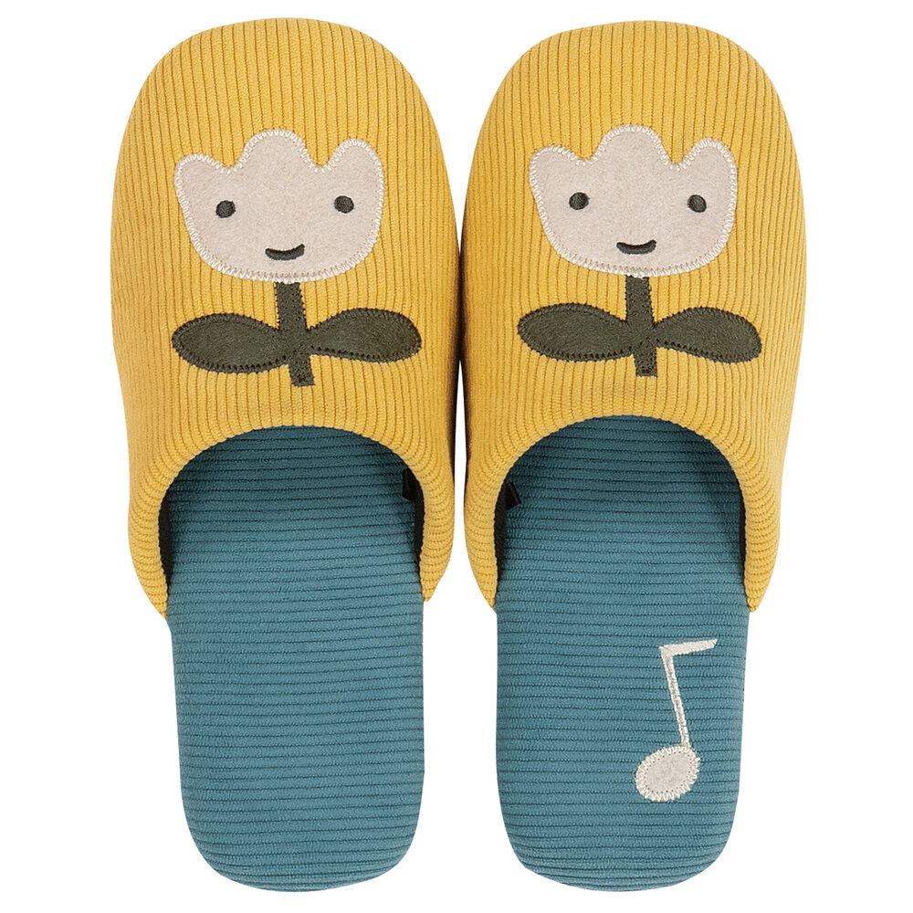 BACKYARD FAMILY「スリッパ 洗える かわいい 通販 ルームシューズ ルームスリッパ 前詰まりスリッパ トイレスリッパ」|ルームシューズ|イエロー1