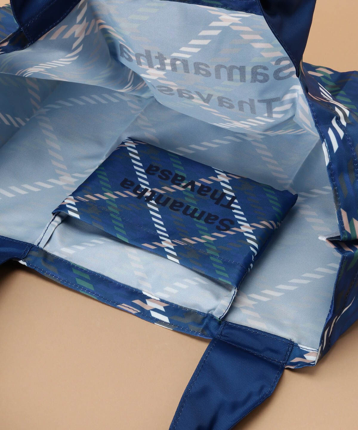 Samantha Thavasa「チェック柄エコバッグ 小サイズ」|その他|