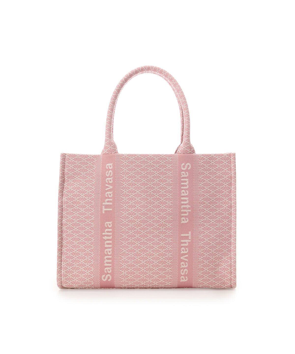 Samantha Thavasa「[Newカラー]ステッチワークジャガードトートバッグ」|トートバッグ|