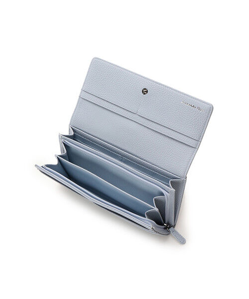  「シンプルビジューフラップ長財布」|財布|