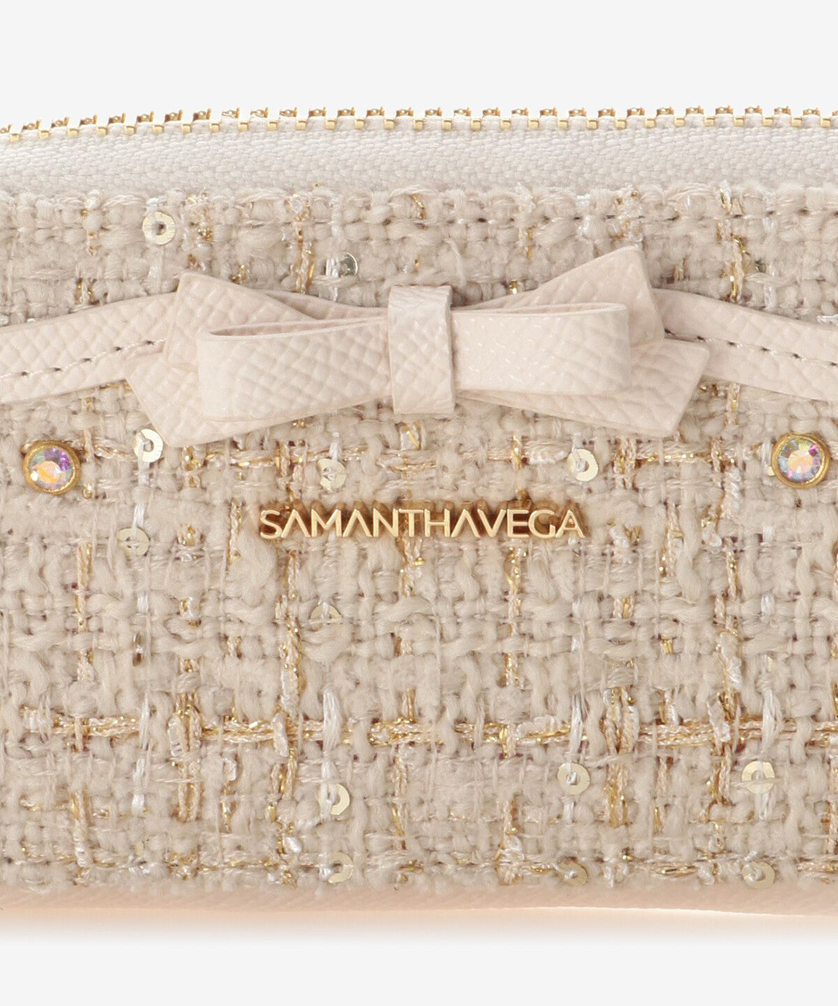 Samantha Vega「ツイードソリッドリボンキーケース」|キーケース|