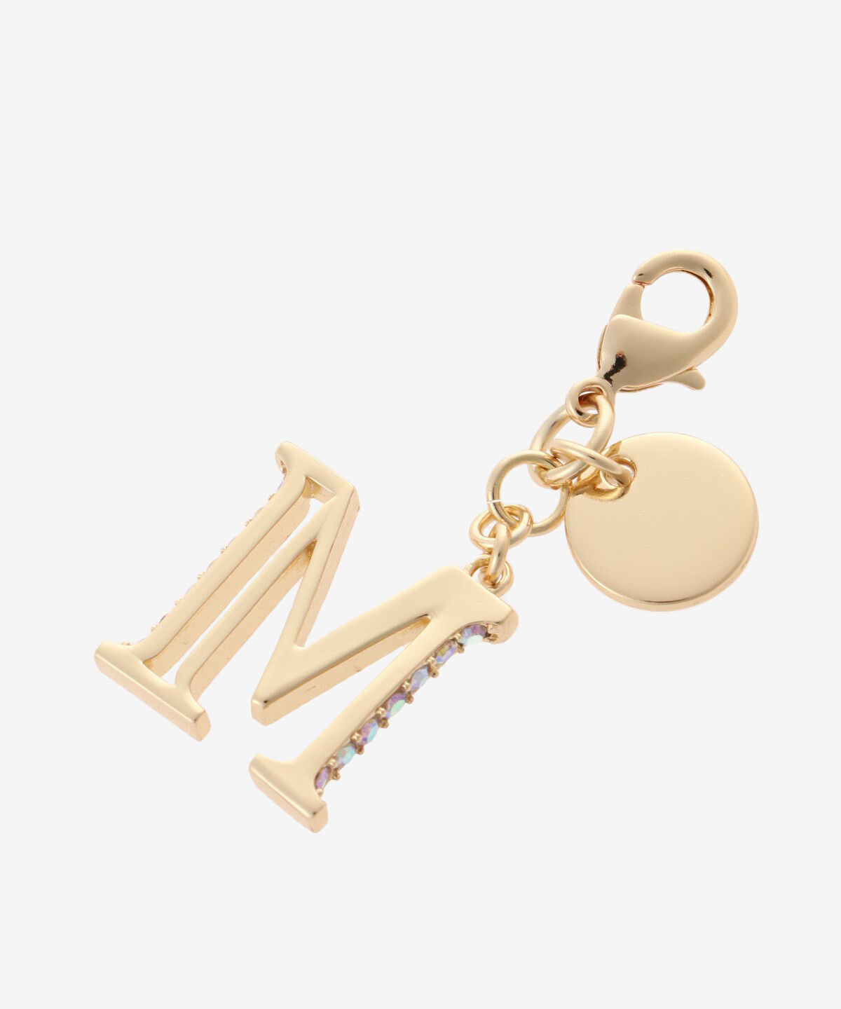 Samantha Vega「サイドビジューイニシャルファスナートップ(M)」|チャーム・キーホルダー|