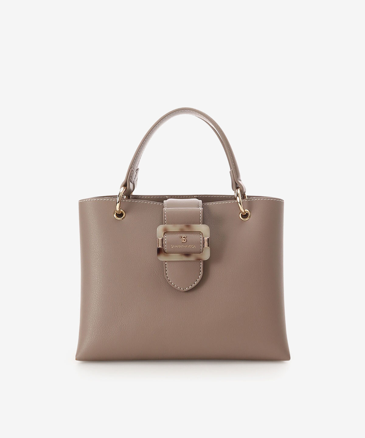 Samantha Vega「ライトプレーンベルトハンドバッグ」|ハンドバッグ|ベージュ