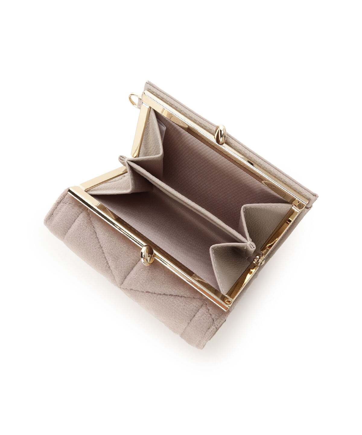 Samantha Vega「ベロアキルティングスタッズ折財布」|財布|