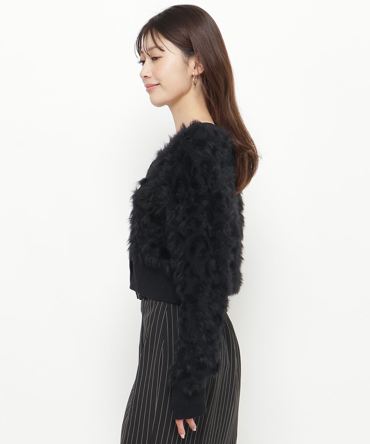 アンドクチュール「ポコポコフェザーカーデ」|カーディガン|