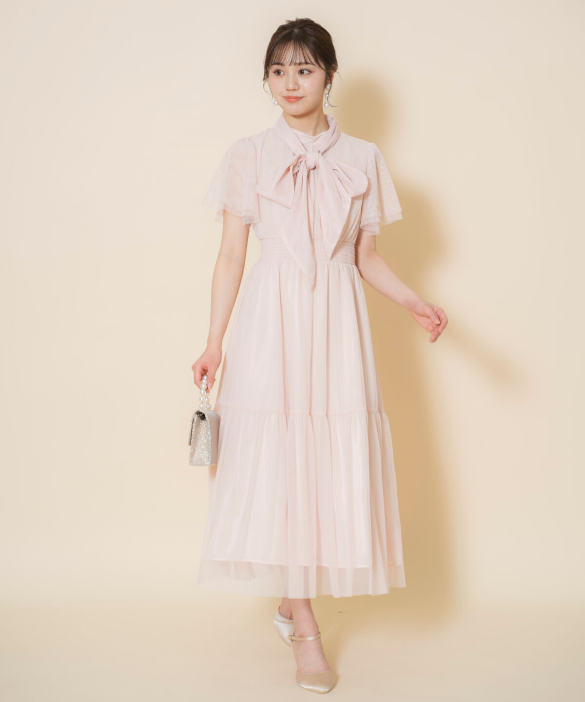 WILLSELECTION「チュールティアードドレス」|ドレス|