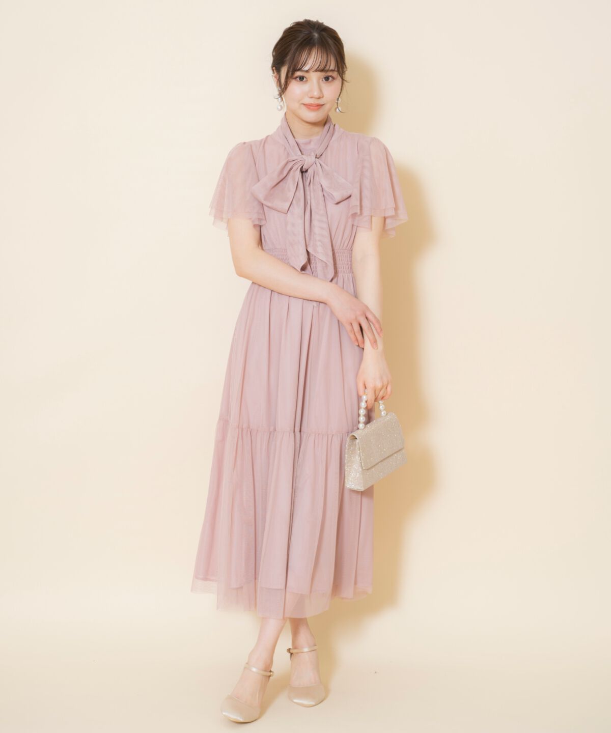 WILLSELECTION「チュールティアードドレス」|ドレス|