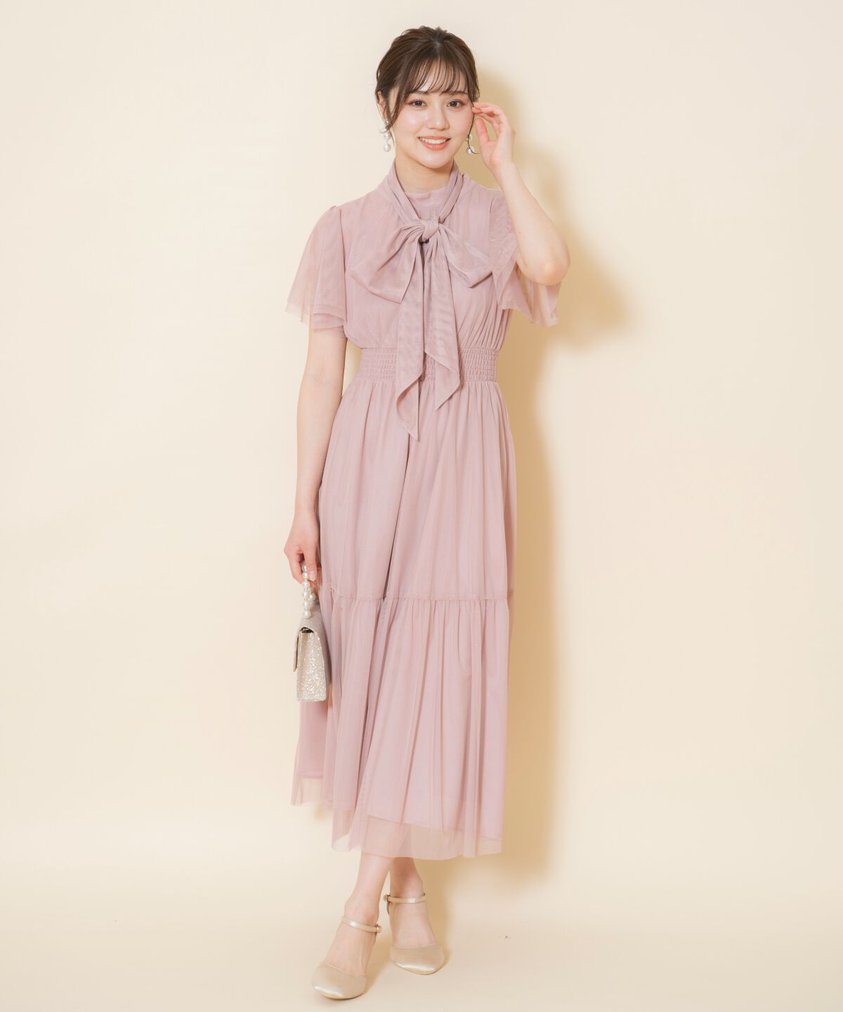 WILLSELECTION「チュールティアードドレス」|ドレス|