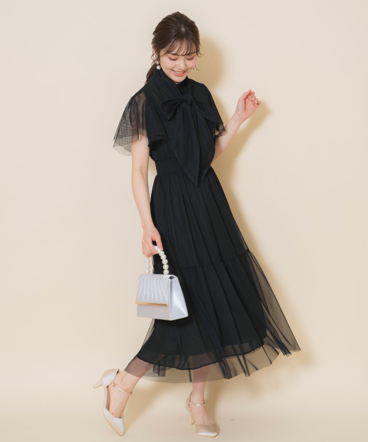 WILLSELECTION「チュールティアードドレス」|ドレス|