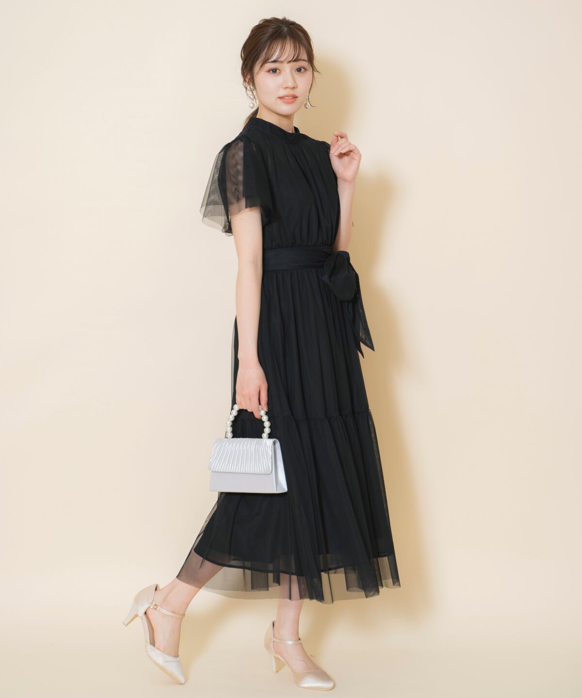 WILLSELECTION「チュールティアードドレス」|ドレス|