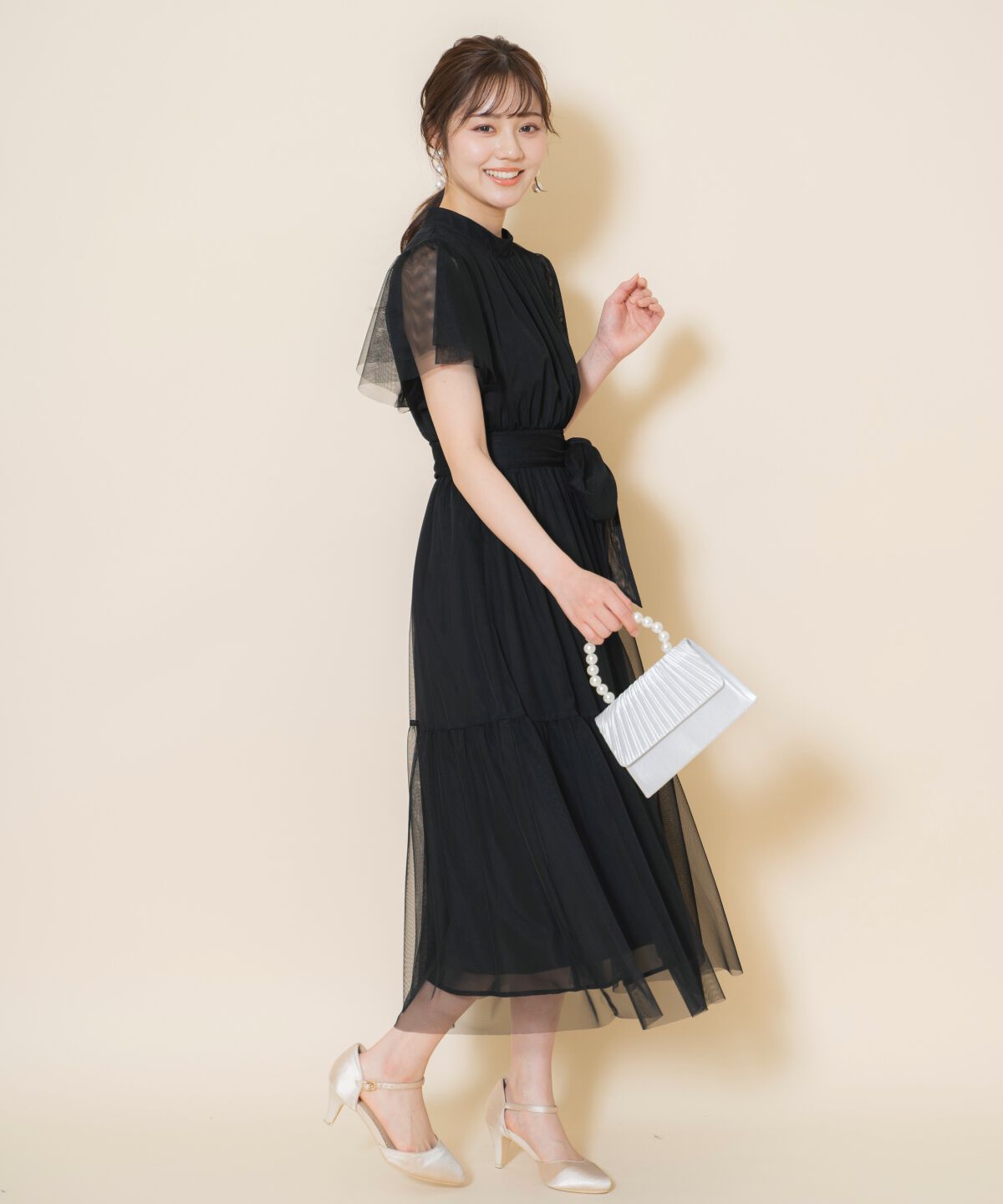 WILLSELECTION「チュールティアードドレス」|ドレス|