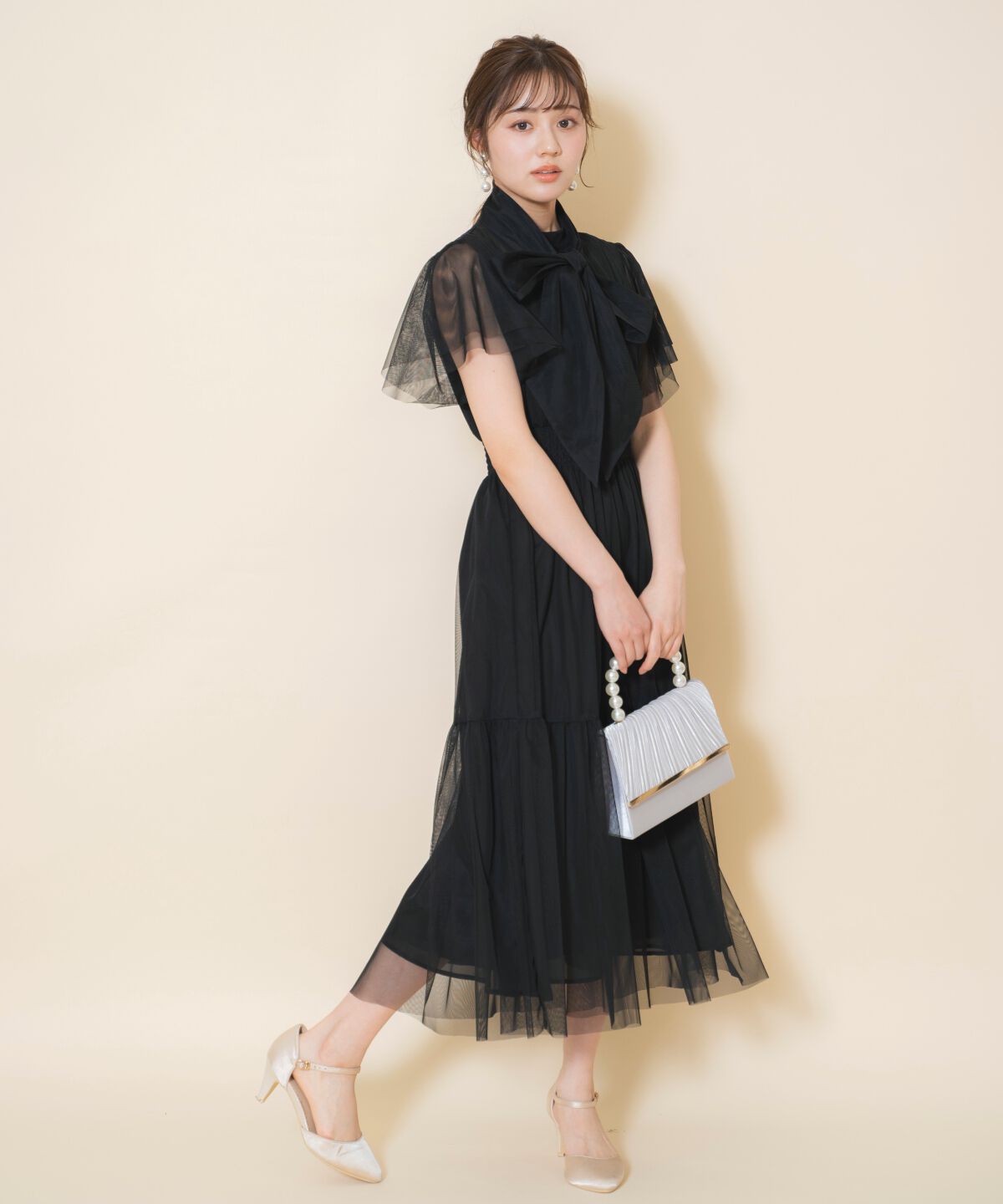 WILLSELECTION「チュールティアードドレス」|ドレス|
