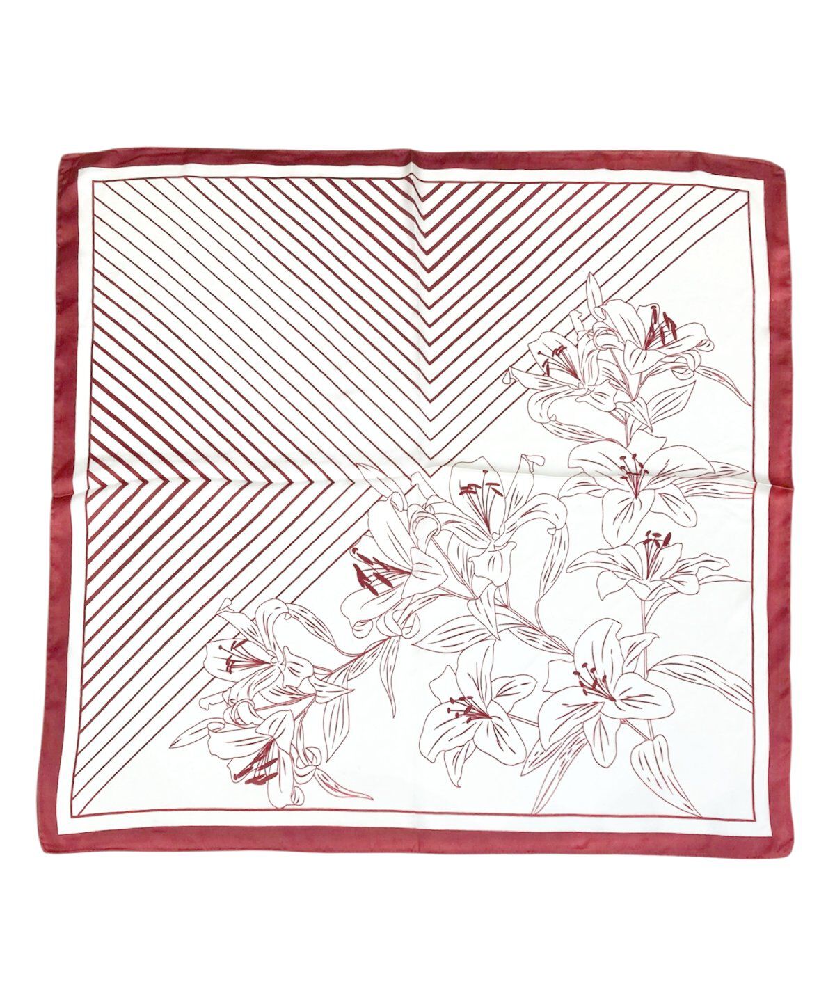 WILLSELECTION「スカーフ」|マフラー|赤系花柄