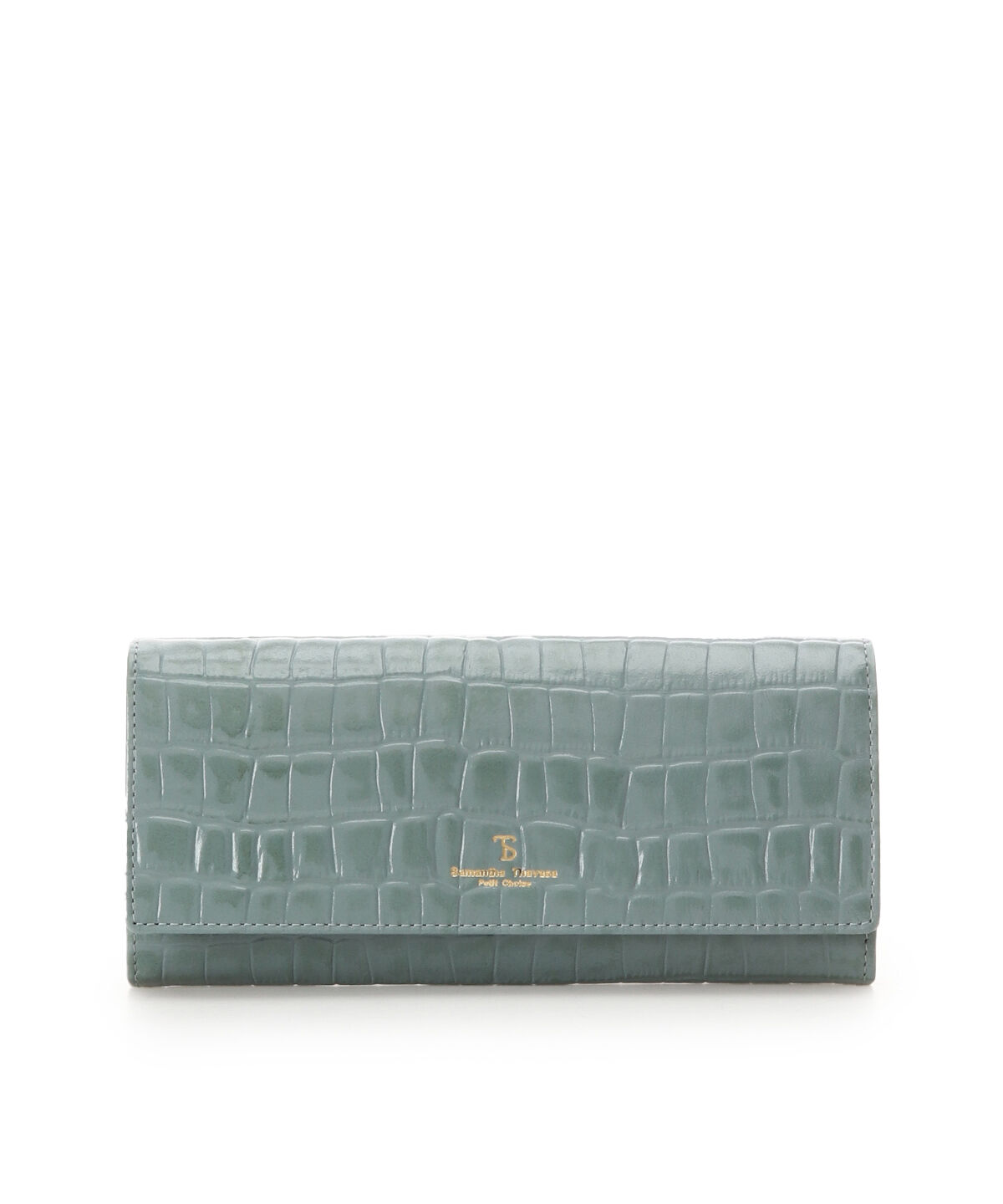 Samantha Thavasa Petit Choice「クロコ型押し長財布」|財布|グリーン