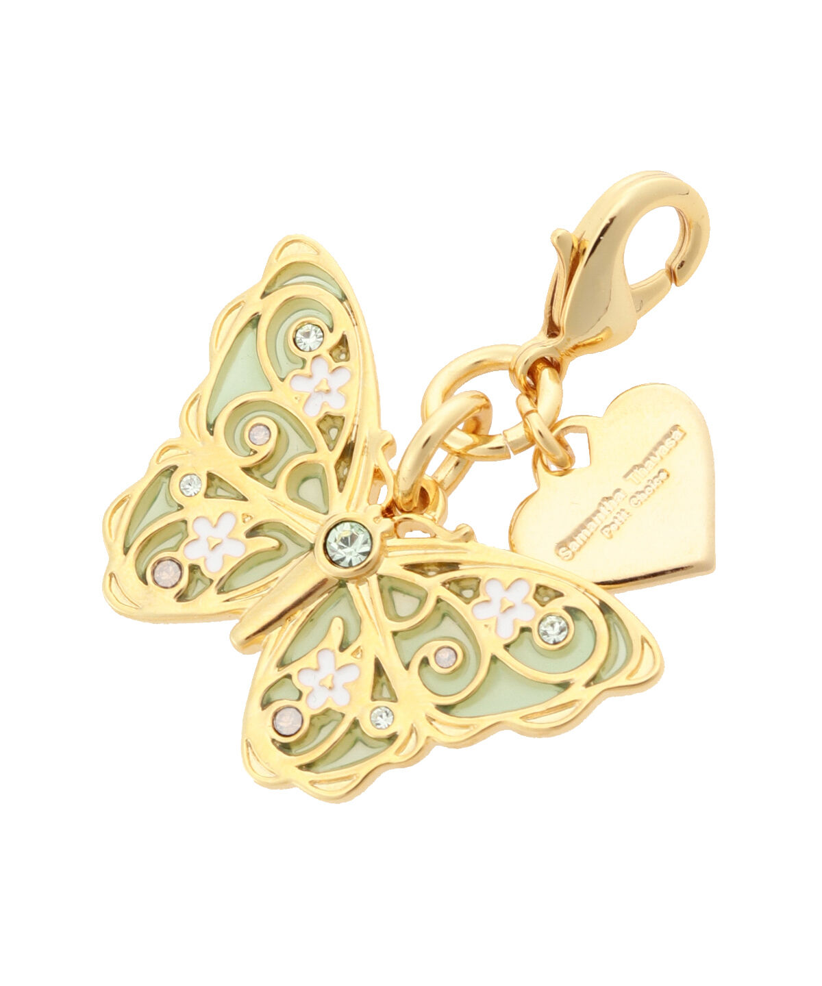 Samantha Thavasa Petit Choice「バタフライファスナーチャーム」|チャーム・キーホルダー|ｲｴﾛｰｸﾞﾘｰﾝ