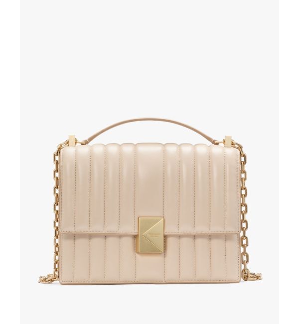 kate spade new york「デコ キルテッド チェーン ショルダー バッグ」|ショルダー・メッセンジャー|Pink