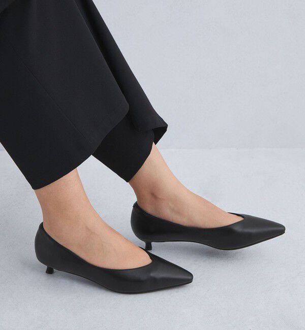 UNITED ARROWS green label relaxing「ポインテッド パンプス（3cmヒール）-晴雨兼用-」|パンプス|BLACK