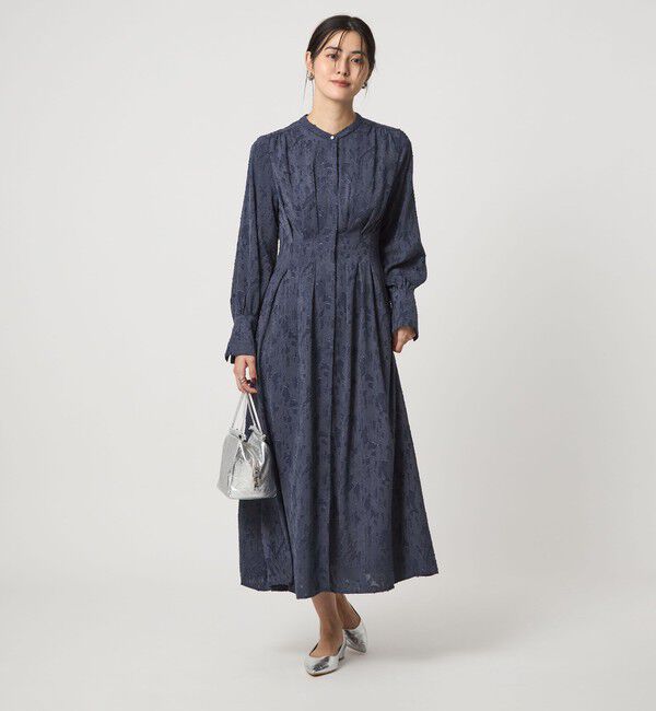 tutti 完売品 UNITED ARROWS ジャカード ワンピース UNITED ARROWS（ユナイテッドアローズ）の「ツートーン ジャカード