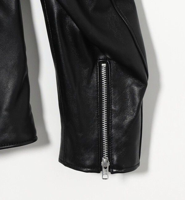 BEAUTY&YOUTH UNITED ARROWS「【WEB限定 WARDROBE SMART】 シープ ダブル ライダースジャケット」|ライダースジャケット|