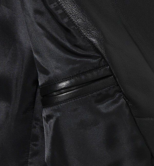 BEAUTY&YOUTH UNITED ARROWS「【WEB限定 WARDROBE SMART】 シープ ダブル ライダースジャケット」|ライダースジャケット|