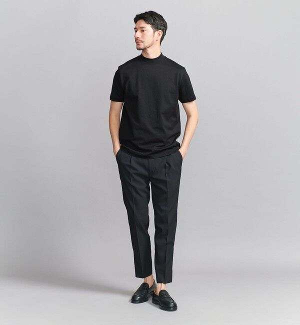 BEAUTY&YOUTH UNITED ARROWS「【WEB限定 WARDROBE SMART】クリア  ガスコットン モックネック カットソー【抗菌・防臭】」|Tシャツ・カットソー|