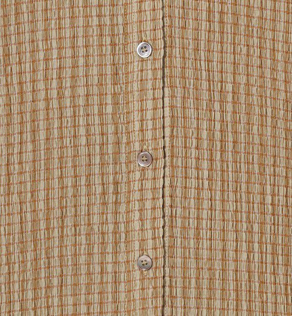 STEVEN ALAN「＜Steven Alan＞クレープ チェック ロングスリーブ シャツ」|シャツ・ブラウス|