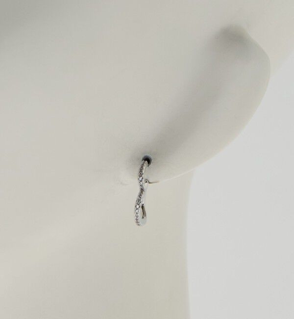 BEAUTY&YOUTH UNITED ARROWS「キュービックジルコニア ライン ハート ピアス」|ピアス|