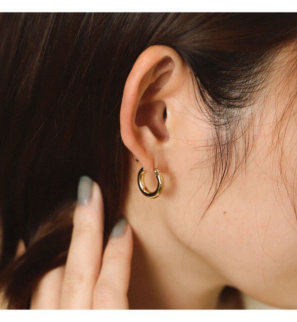 Ray BEAMS 「ミニ フープ ピアス 15mm」|ピアス|GOLD
