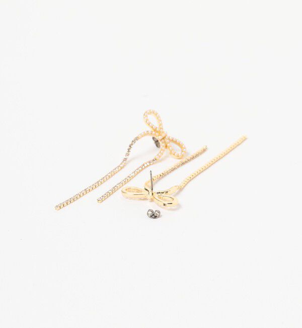 Ray BEAMS 「Chalulu / ロング リボン ピアス」|ピアス|